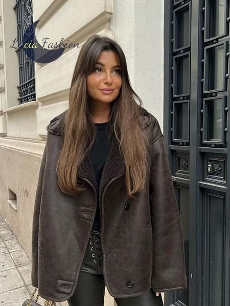 women's jackets fleece jacket women winter coat patchwork lamb wools warm casual jackets for woman long sleeve sherpa outerwears double, Black;brown
women's jackets fleece jacket women winter coat patchwork lamb wools warm casual jackets for woman long sleeve sherpa outerwears double, Black;brown