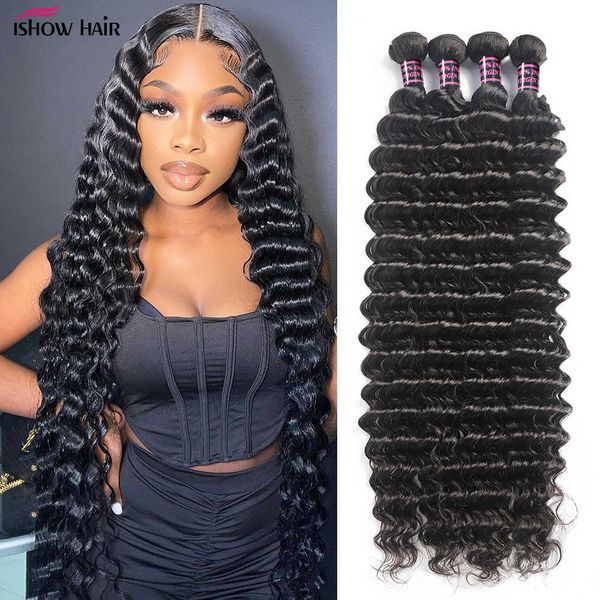 wig caps ishow brazilian deep wave bundles human hair 8a grade natural color deep curly human hair bundles brazilian hair weave bundles j230, Black;brown
wig caps ishow brazilian deep wave bundles human hair 8a grade natural color deep curly human hair bundles brazilian hair weave bundles j230, Black;brown