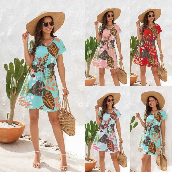 casual dresses 2023 spring and summer new flower print drawstring dress v-neck short sleeve holiday casual loose dress t230303, Black;gray
casual dresses 2023 spring and summer new flower print drawstring dress v-neck short sleeve holiday casual loose dress t230303, Black;gray
