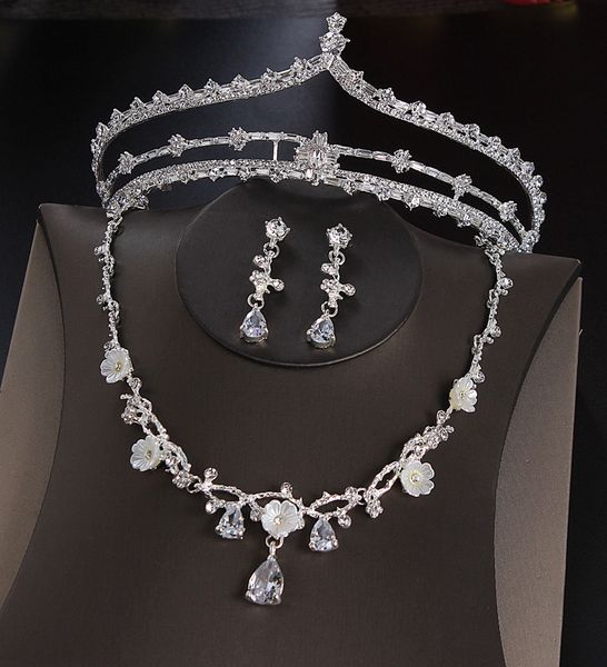 wedding dress headpieces fashion accessories bridal crown necklace earrings set white aaa grade rhinestone party ball hoop birthday valentin, Silver
wedding dress headpieces fashion accessories bridal crown necklace earrings set white aaa grade rhinestone party ball hoop birthday valentin, Silver