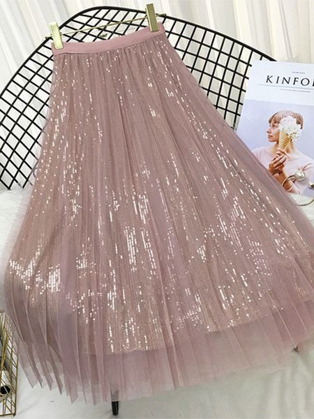 skirts spring summer skirts women korea long tulle skirt sequined pleated a line midi skirt chic high waist skirt female 230306, Black
skirts spring summer skirts women korea long tulle skirt sequined pleated a line midi skirt chic high waist skirt female 230306, Black