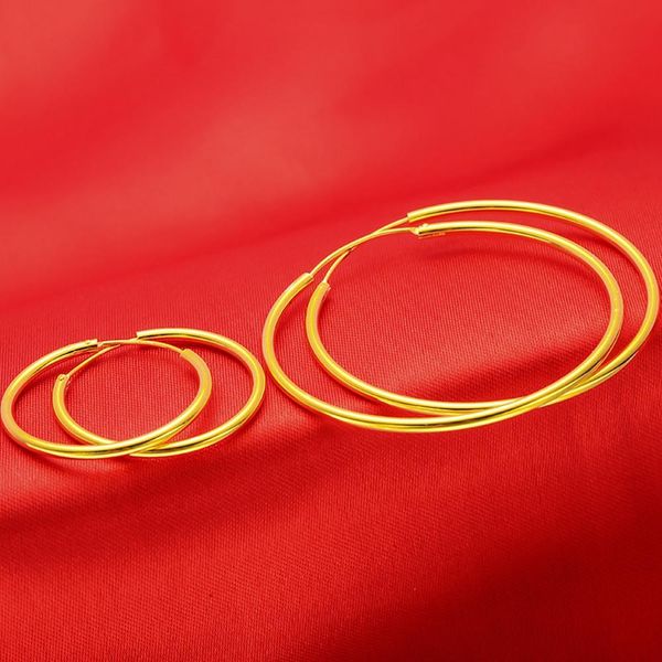 3cm/4cm smooth circle women hoop earrings 18k yellow gold filled round huggie earring gift flat simple style present, Golden;silver
3cm/4cm smooth circle women hoop earrings 18k yellow gold filled round huggie earring gift flat simple style present, Golden;silver