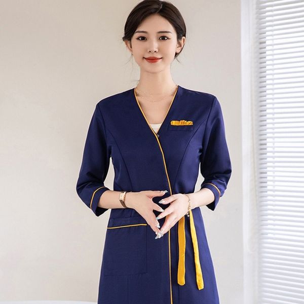 medical skin cares nurse work dress asian quality women short and mid sleeve spa massage beautician tattoo designer work uniform, White;black
medical skin cares nurse work dress asian quality women short and mid sleeve spa massage beautician tattoo designer work uniform, White;black
