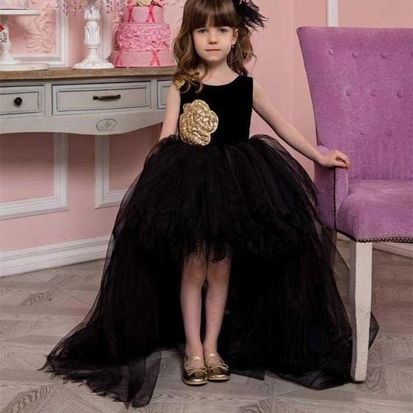 black hi lo tulle lace applique princess girl dress sleeveless jewel neck wedding party flower girl gowns for wedding, White;blue
black hi lo tulle lace applique princess girl dress sleeveless jewel neck wedding party flower girl gowns for wedding, White;blue