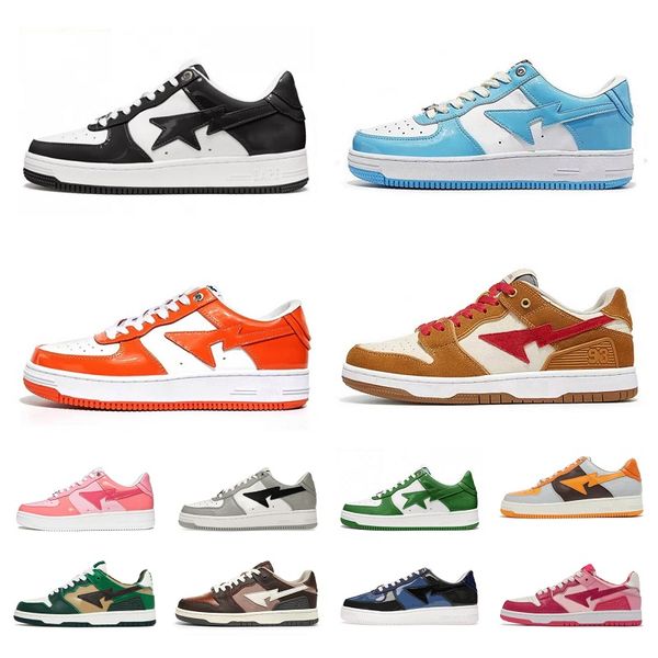 2023 designer bapestas baped casual shoes platform sneakers bapesta sk8 sta patent leather green orange grey black white plate-forme for men
2023 designer bapestas baped casual shoes platform sneakers bapesta sk8 sta patent leather green orange grey black white plate-forme for men