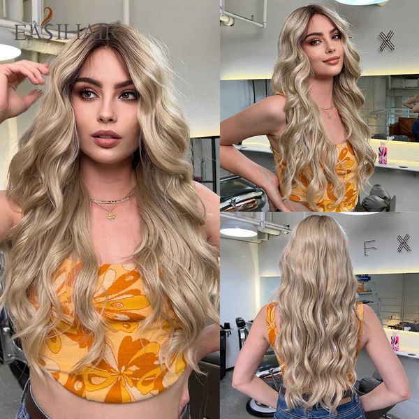 synthetic wigs easihair long wavy platinum ombre lace front synthetic wigs blonde frontal natural for women cosplay high density 230227, Black
synthetic wigs easihair long wavy platinum ombre lace front synthetic wigs blonde frontal natural for women cosplay high density 230227, Black