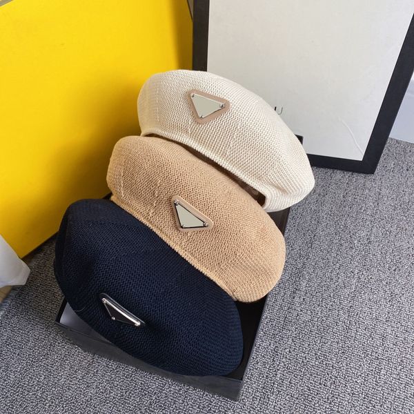 breathable ice silk women's summer beret holiday travel street shoot triangle letter print 3 colors hat, Blue;gray
breathable ice silk women's summer beret holiday travel street shoot triangle letter print 3 colors hat, Blue;gray