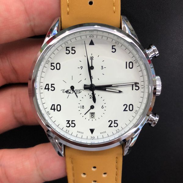 space 1887 watches men's automatic movement punch hole leather brown 44mm stainless steel white dial wristwatch watch, Slivery;brown
space 1887 watches men's automatic movement punch hole leather brown 44mm stainless steel white dial wristwatch watch, Slivery;brown