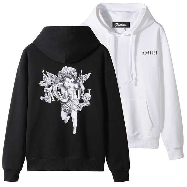 american fashion angel letter terry pure cotton sweater men's fashion loose casual plush hooded sweater, Black;white
american fashion angel letter terry pure cotton sweater men's fashion loose casual plush hooded sweater, Black;white