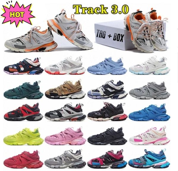 casual designer shoes luxury brand men women track 3 3.0 t.s. gomma triple white black sneakers leather nylon printed platform trainers pari
casual designer shoes luxury brand men women track 3 3.0 t.s. gomma triple white black sneakers leather nylon printed platform trainers pari