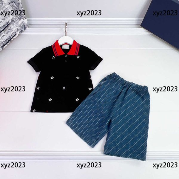 luxury kids clothes child sets baby 2pcs tracksuit star print polo shirt and letter print denim shorts size 100-150 cm, White
luxury kids clothes child sets baby 2pcs tracksuit star print polo shirt and letter print denim shorts size 100-150 cm, White