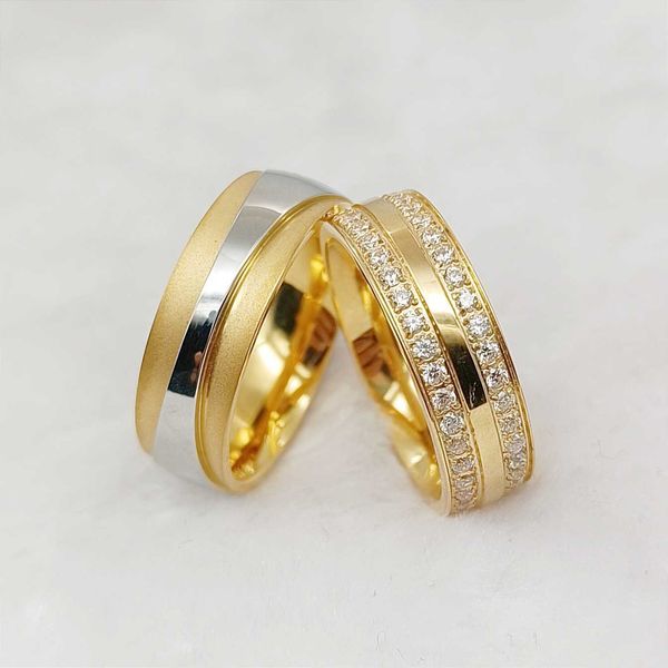 band rings designer cz diamond lover's promise wedding rings ladies gents 18k gold plated fashion jewelry ring for couples aa230306, Silver
band rings designer cz diamond lover's promise wedding rings ladies gents 18k gold plated fashion jewelry ring for couples aa230306, Silver