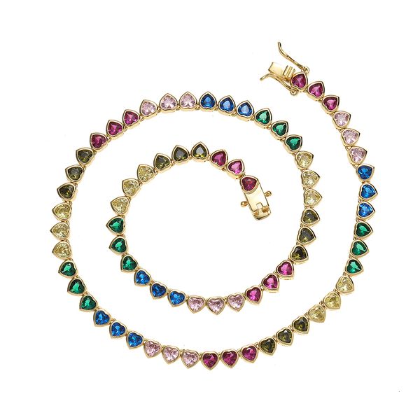 pendant necklaces colorful heart shape cz chain women tennis necklace fashion jewelry party gift bc138 230307, Silver
pendant necklaces colorful heart shape cz chain women tennis necklace fashion jewelry party gift bc138 230307, Silver