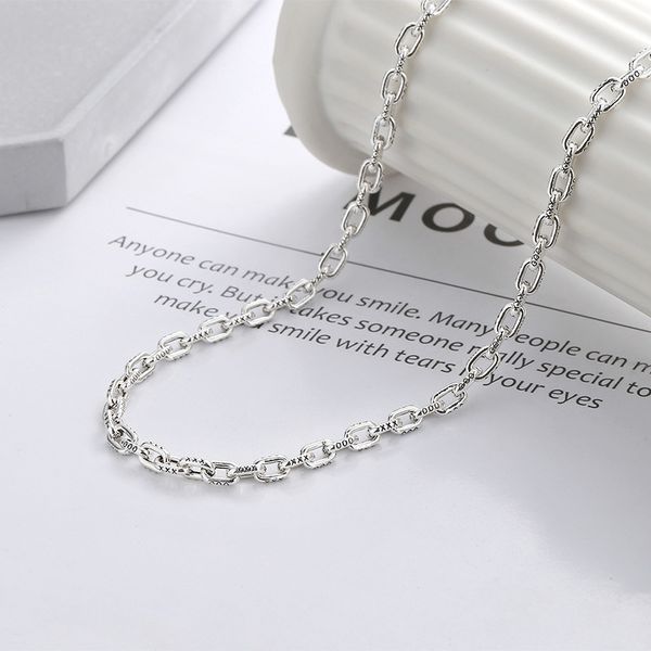 s925 sterling silver simple english lettering small circle splicing personalized trend matching chain chains for women
s925 sterling silver simple english lettering small circle splicing personalized trend matching chain chains for women