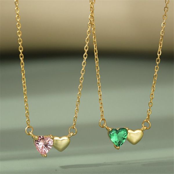 luxurious jewelry 925 sterling silver heart designer necklace woman 5a zirconia 18k gold green pink diamond choker necklaces for teen girls
luxurious jewelry 925 sterling silver heart designer necklace woman 5a zirconia 18k gold green pink diamond choker necklaces for teen girls