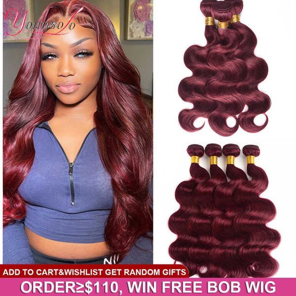 wig caps 32 30inch 99j human hair body wave bundles burgundy red brazilian remy human hair 134 body weave bundles for woman younsolo j230306, Black;brown
wig caps 32 30inch 99j human hair body wave bundles burgundy red brazilian remy human hair 134 body weave bundles for woman younsolo j230306, Black;brown
