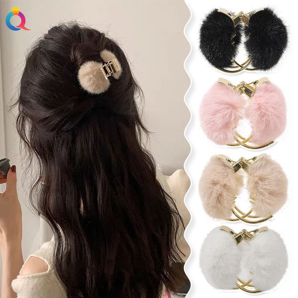 plush hair clip ribbon elegant metal hairpins faux fur hair clip barrette crab headwear for women girls hair accessories 1857, Slivery;white
plush hair clip ribbon elegant metal hairpins faux fur hair clip barrette crab headwear for women girls hair accessories 1857, Slivery;white