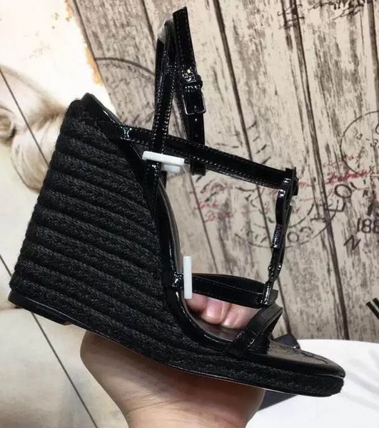 summer cassandra wedge espadrilles designer sandals leather pumps straw weaving parting wedding dress shoes ankle strap platform gladiator s, Black
summer cassandra wedge espadrilles designer sandals leather pumps straw weaving parting wedding dress shoes ankle strap platform gladiator s, Black