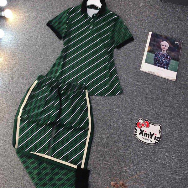 22ss designer brand women polo shirt trousers set summer new style stand collar short sleeved trousers sports suit women clothing, Gray
22ss designer brand women polo shirt trousers set summer new style stand collar short sleeved trousers sports suit women clothing, Gray