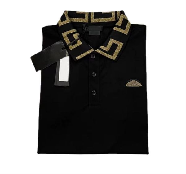 2023 new season men's polo shirt gold embroidery minimalist style mercerized pearl cotton 0r3m, White;black
2023 new season men's polo shirt gold embroidery minimalist style mercerized pearl cotton 0r3m, White;black