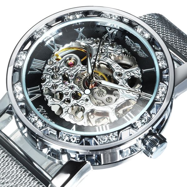 wristwatches winner fashion carved skeleton men watches silver brand luxury mechanical ultra thin mesh strap crystal size clock 230307, Slivery;brown
wristwatches winner fashion carved skeleton men watches silver brand luxury mechanical ultra thin mesh strap crystal size clock 230307, Slivery;brown
