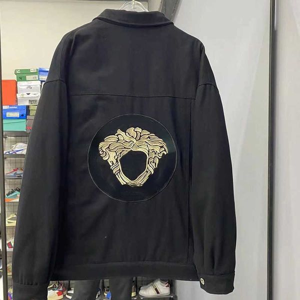 men's plus size denim jacket designer shirts back embroidery pattern lapel button shirt men women trendy luxury baseball uniform warm c, Black;brown
men's plus size denim jacket designer shirts back embroidery pattern lapel button shirt men women trendy luxury baseball uniform warm c, Black;brown
