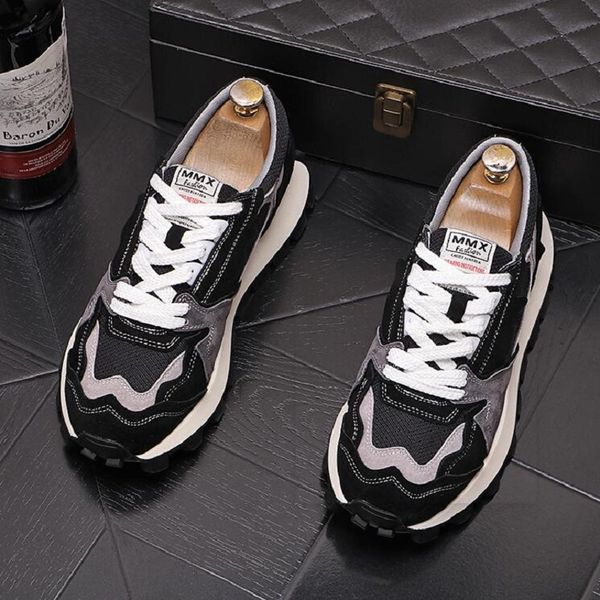 men retro casual shoes korean version mesh breathable sneakers trend fashion versatile shoes men shoes d2a37, Black
men retro casual shoes korean version mesh breathable sneakers trend fashion versatile shoes men shoes d2a37, Black