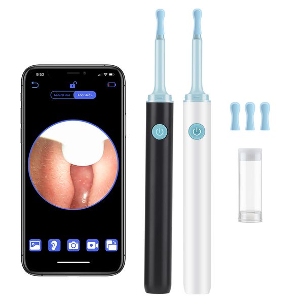 ear care supply 3.9mm wifi visual ear spoon 5.0mp otoscope camera endoscope led luminous ear wax removal clean teeth oral inspection boresco
ear care supply 3.9mm wifi visual ear spoon 5.0mp otoscope camera endoscope led luminous ear wax removal clean teeth oral inspection boresco