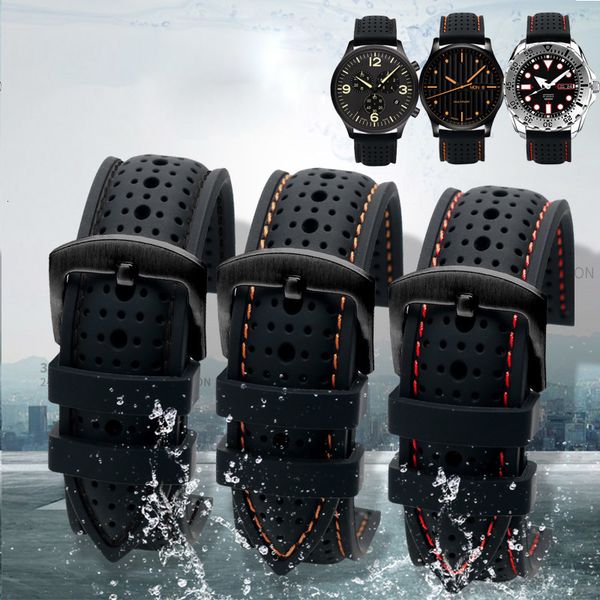 watch bands breathable silicone sports watchband 18mm 20mm 22mm 24mm for any watch rubber wrist strap soft waterproof mens accessories 23030, Black;brown
watch bands breathable silicone sports watchband 18mm 20mm 22mm 24mm for any watch rubber wrist strap soft waterproof mens accessories 23030, Black;brown