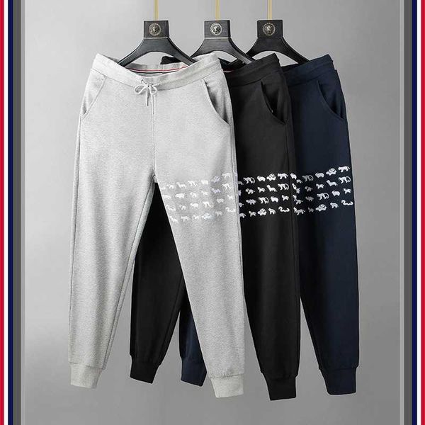 men's pants tb fog sports casual sweatpants tide embroidery autumn couple men's brand four-bar striped cotton knitted slim-fit tro, Black
men's pants tb fog sports casual sweatpants tide embroidery autumn couple men's brand four-bar striped cotton knitted slim-fit tro, Black