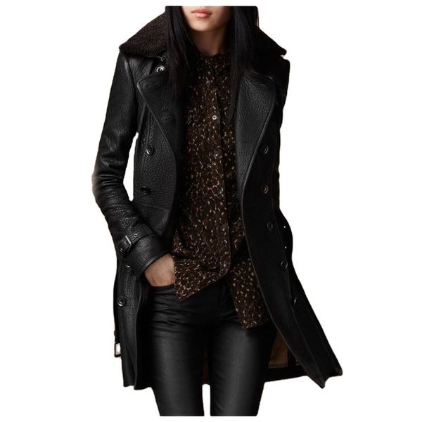 women's jackets british ladies fur collar leather medium length motorcycle thickened slim fit 230307, Black;brown
women's jackets british ladies fur collar leather medium length motorcycle thickened slim fit 230307, Black;brown