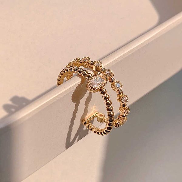 band rings trendy fine 14k real gold plated zircon double layer open rings for women girl adjustable design high jewelry bling aaa zircon aa, Silver
band rings trendy fine 14k real gold plated zircon double layer open rings for women girl adjustable design high jewelry bling aaa zircon aa, Silver