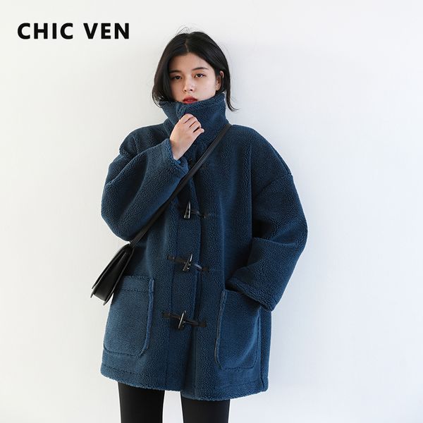 women's jackets chic ven women thick casual retro horn buckle coat faux suede wind proof warm coats female overcoats autumn winter 2303, Black;brown
women's jackets chic ven women thick casual retro horn buckle coat faux suede wind proof warm coats female overcoats autumn winter 2303, Black;brown