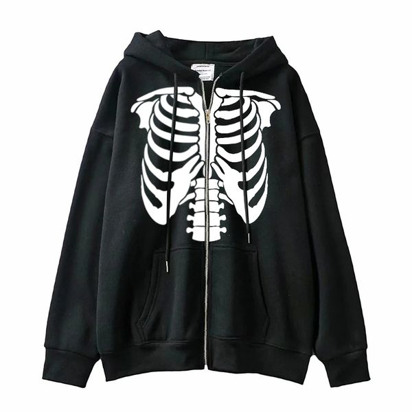men's hoodies sweatshirts gothic oversized hoodie long sleeve harajuku skeleton sweatshirt women y2k aesthetic hip hop streetwear vinta, Black
men's hoodies sweatshirts gothic oversized hoodie long sleeve harajuku skeleton sweatshirt women y2k aesthetic hip hop streetwear vinta, Black