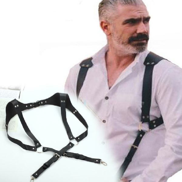 suspenders men's vintage leather straps braces suspender men harness punk chest shoulder belt strap fashion apparel accessories 230307, Black;white
suspenders men's vintage leather straps braces suspender men harness punk chest shoulder belt strap fashion apparel accessories 230307, Black;white