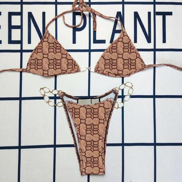 girls bikini set swimwears bathing suit halter designer women swimsuit letters chain two pieces swimming clothing
girls bikini set swimwears bathing suit halter designer women swimsuit letters chain two pieces swimming clothing