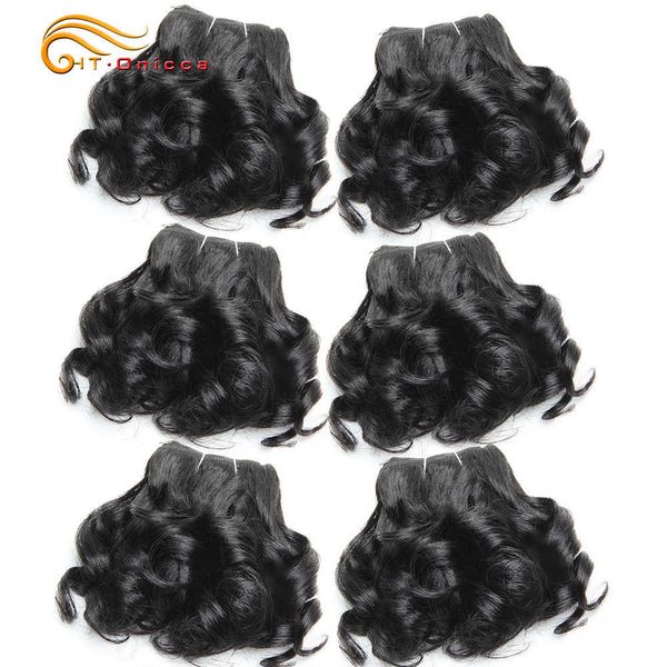 wig caps curly brazilian hair weave bundles bouncy opran curls ombre human hair bundles 8 inch 6 bundles short hair extension j230306, Black;brown
wig caps curly brazilian hair weave bundles bouncy opran curls ombre human hair bundles 8 inch 6 bundles short hair extension j230306, Black;brown