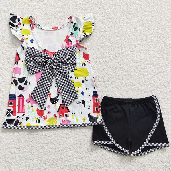 baby infant girls designer clothes short sets fashion toddler girl clothing summer short sleeve outfits boutique farm kids children outfit, White
baby infant girls designer clothes short sets fashion toddler girl clothing summer short sleeve outfits boutique farm kids children outfit, White