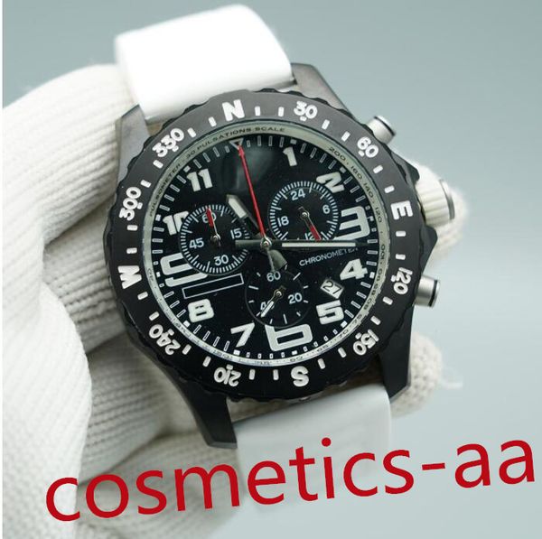 11 color men watch super and mens watches 48mm large black dial calibre vk battery chronograph quartz movement index watchs rubber bracelet, Slivery;brown
11 color men watch super and mens watches 48mm large black dial calibre vk battery chronograph quartz movement index watchs rubber bracelet, Slivery;brown