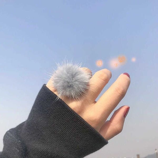 band rings beautiful adjustable pom ball fur rings bague for women 6 colors natural pompoms round mink ring anillos full size wholesale aa23, Silver
band rings beautiful adjustable pom ball fur rings bague for women 6 colors natural pompoms round mink ring anillos full size wholesale aa23, Silver