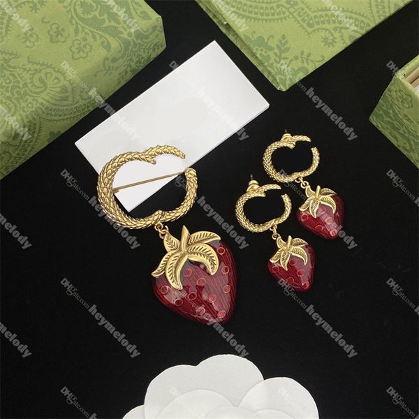 stylish strawberry earrings brooch set women letter pendant studs gold hoop earring wedding lovers gift engagement jewelry set, Silver
stylish strawberry earrings brooch set women letter pendant studs gold hoop earring wedding lovers gift engagement jewelry set, Silver