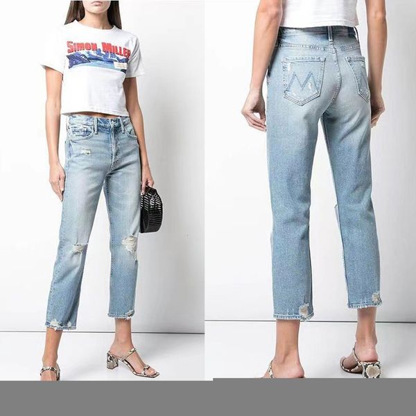 women's jeans high waist distressed retro casual fashion ankle length denim pants 2023 230306, Blue
women's jeans high waist distressed retro casual fashion ankle length denim pants 2023 230306, Blue