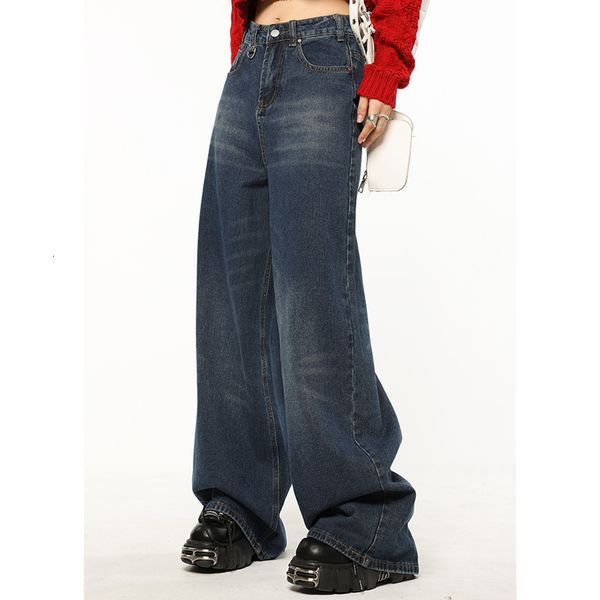 women's jeans blue womens high waist vintage loose denim pants streetwear american style fashion oversize female wide leg trouser 23030
women's jeans blue womens high waist vintage loose denim pants streetwear american style fashion oversize female wide leg trouser 23030