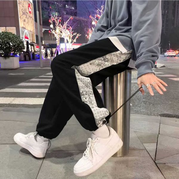 men's pants men women reflective patchwork sweatpants bandana print jogger jogging sports pant tracksuit trousers sportswear clothes z0, Black
men's pants men women reflective patchwork sweatpants bandana print jogger jogging sports pant tracksuit trousers sportswear clothes z0, Black