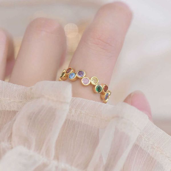 band rings korean fashion design colorful rainbow geometric ring for women open design irregular bling zirconia girl rings jewelry pendant a, Silver
band rings korean fashion design colorful rainbow geometric ring for women open design irregular bling zirconia girl rings jewelry pendant a, Silver