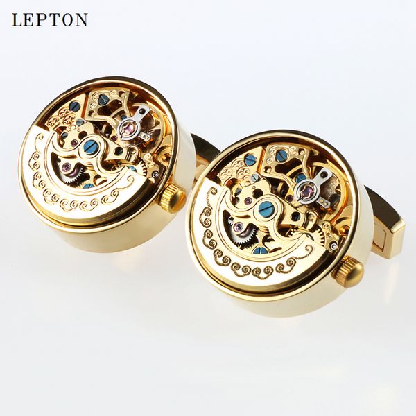 cuff links low key luxury functional watch movement cufflinks lepton stainless steel steampunk gear mechanism for mens 230307, Silver
cuff links low key luxury functional watch movement cufflinks lepton stainless steel steampunk gear mechanism for mens 230307, Silver