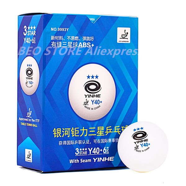 table tennis balls yinhe 3star y40 3 star material seamed abs plastic poly ping pong 230307
table tennis balls yinhe 3star y40 3 star material seamed abs plastic poly ping pong 230307