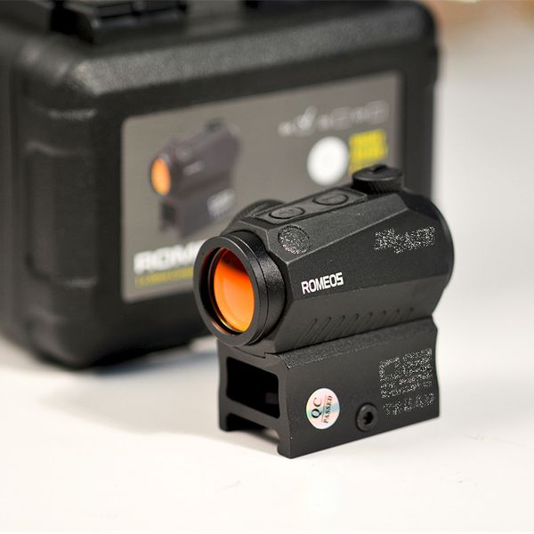 tactical scope romeo5 sor52001 1x20mm compact 2 moa red dot sight (high & low mount) for sig sauer oem copy original box 
tactical scope romeo5 sor52001 1x20mm compact 2 moa red dot sight (high & low mount) for sig sauer oem copy original box