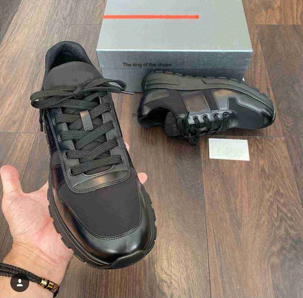 luxury prax 01 sneakers shoes men's re-nylon technical fabric casual walking famous rubber lug sole party wedding runner trainers, Black
luxury prax 01 sneakers shoes men's re-nylon technical fabric casual walking famous rubber lug sole party wedding runner trainers, Black