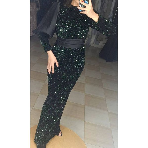 muslim mermaid evening dresses for women o-neck long sleeves sequins elegant prom formal robe de soiree femme gowns, Black;red
muslim mermaid evening dresses for women o-neck long sleeves sequins elegant prom formal robe de soiree femme gowns, Black;red